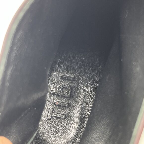 TIBI Theo Ankle Bootie Plum Lambskin Cylinder Stacked Heel Size US 8 / EUR 38 - Picture 11 of 11